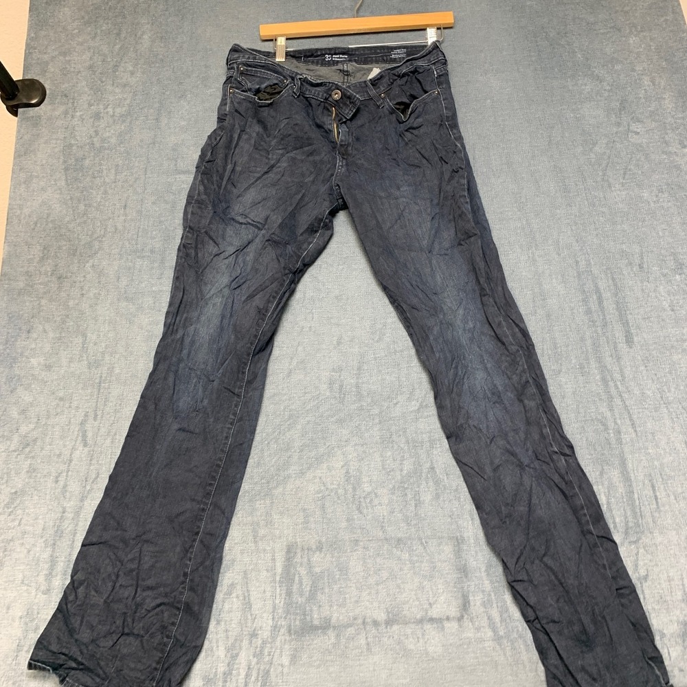 Levi's Demi Curve Silhouette Mediane Jeans Mens 33x34 Blue Denim Cotton Stretch